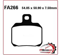 SFA266HH PASTIGLIE SINTERIZZATE ANT SX EBC DERBI GP1 250 I RACING 2007-2009