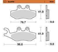 Moto-master Aprilia 400403 Sintered Brake Pads Nero