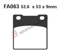 FA063HH PASTIGLIE SINTERIZZATE POSTERIORI EBC SUZUKI GSF 600 S BANDIT 1996-2004