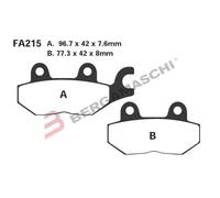 FA215HH PASTIGLIE SINTERIZZATE ANTERIOR DESTRA EBC TRIUMPH 750 TRIDENT 1992-1998