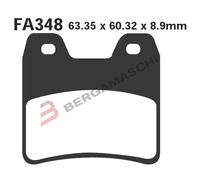 Ebc Fa-hh Series Fa348hh Sintered Brake Pads Nero