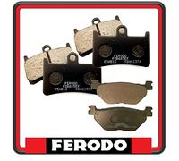 Pastiglie Freno Piaggio FERODO per Freno anteriore e posteriore, Compatibile con Yamaha T-MAX TMAX 500 dal 2008 al 2011, Materiale Semi-metallico