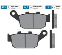 174.2073 PASTIGLIE FRENO POLINI POSTERIORE HONDA FES 150 PANTHEON 150CC 2003- SI