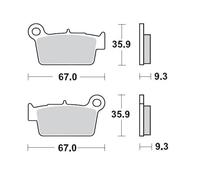 Pastiglie freno posteriore Moto Master Nitro Sport KXF / RM-Z