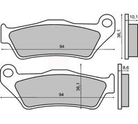 pastiglie freno POST SINTER BMW R 1150 GS ADVENTURE 1150 2003 RMS 225101383