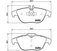 Pastiglie freno posteriore 51-00-0505 ASHIKA per MERCEDES-BENZ