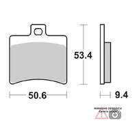 SBS Pastiglie Freno Carbon Ceramic 152CT Per Aprilia Leonardo 250 1999-2004