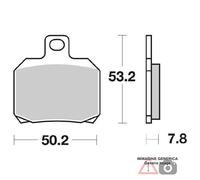 PASTIGLIE FRENO POSTERIORE BIMOTA BB3 1000 14/15 SBS 730HF