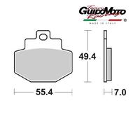 PASTIGLIE FRENO POSTERIORE CARBON CERAMIC SCOOTER VESPA GTS GILERA RUNNER RMS 22