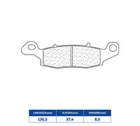 PASTIGLIE FRENO POSTERIORE CL BRAKES 2384RX3 KAWASAKI ZR-7/ZR-7 S 750 1999-2003