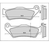 Pastiglie Freno Posteriore Cuscinetti Adatto An BMW K 1200 05-08 1300 R 850 1100