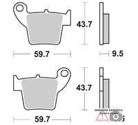 PASTIGLIE FRENO POSTERIORE FANTIC MOTOR Caballero Motard 125 10/12 SBS 777SI