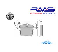 pastiglie freno POSTERIORE HONDA CRF 450 R 450 2017 RMS 225100660