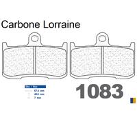 Pastiglie freno posteriore racing Carbone Lorraine tipo 1083 C60