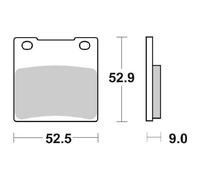 PASTIGLIE FRENO POSTERIORE SBS 556 LS SUZUKI GSF BANDIT S 600 1998 2004