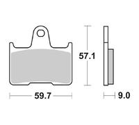 PASTIGLIE FRENO POSTERIORE SBS 765 LS SUZUKI GSX R (K3 K4) 1000 2003 2004