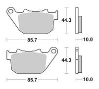 PASTIGLIE FRENO POSTERIORE SBS 808 LS HARLEY DAVIDSON XLX FORTY EIGHT 1200 2011
