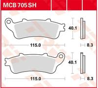 Set di pastiglie freno TRW MCB705SH