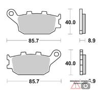 PASTIGLIE FRENO POSTERIORE SUZUKI GSR 750 11/16 SBS 657HF