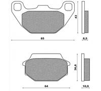 Pastiglie Freno Posteriore Sym Joy Ride 150 2001 2002