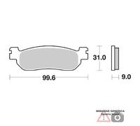 PASTIGLIE FRENO POSTERIORE YAMAHA YPRA X Max ABS (SE684) 125 14/16 SBS 155MS