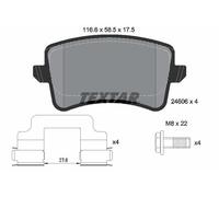 PASTIGLIE FRENO POSTERIORI AUDI A4 A5 Q5 1.8 2.0 2.7 3 TDI TFSI