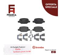 Serie pastiglie pattini freno post brembo per Fiat Panda (169) 1.4 natural power
