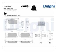 Pastiglie freno posteriori Delphi per Tesla Model