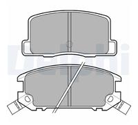 Pastiglie freno posteriori Delphi per Toyota Mr2