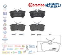 Set di pastiglie freno BREMBO P 24 047, posteriore
