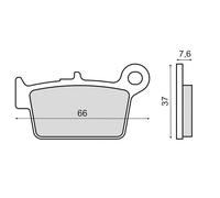 pastiglie freno POSTERIORI SINTERIZZATE BETA RR 50 Enduro 50 2006 RMS