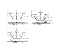 Pastiglie Freno PP1244NP GDB3639 2215801 26696-AL000 P78026 35119