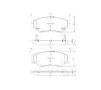 Pastiglie Freno PP589NP GDB3325 2386801 089900 BP1376 T1333 H360A08 222633