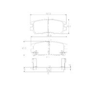 Pastiglie Freno PP620NP GDB1127 2184002 040502 BP761 T3019 M361I06 223019