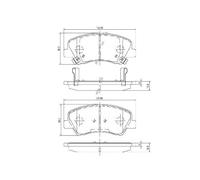 Pastiglie Freno PP651NP GDB3548 2534801 223525 BP4026 50K24 PAK24AF PAH18AF