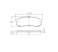 Pastiglie Freno PP860NP GDB3464 GDB3280 GDB3110 GDB1182 4466-60090 2194701
