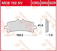 Pastiglie freno Race sinterizzate serie Scr Trw Ducati Kawasaki Suzuki Mv-agusta