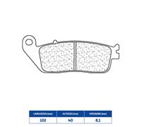 PASTIGLIE FRENO RACING ANTERIORE CL per VOGE DS Valico E4/E5 500 2021-2023
