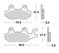 092611 BRAKE PAD ATV SINTER PRO RACING CF MOTO ZFORCE 800 EFI 4X4 EX EPS 2019