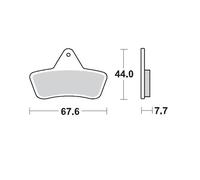 Moto-master Arctic Cat 096811 Sintered Brake Pads Nero