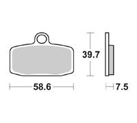 PASTIGLIE FRENO RACING SBS 885 RSI KTM SX 17 14 85 2012 2019