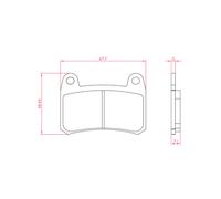 PASTIGLIE FRENO RMS ORGANICHE PER MOTO BENELLI 302 302R ABS EURO 4 300 2017>