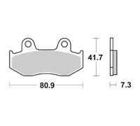 PASTIGLIE FRENO SBS 104 CT HONDA NX ITALY 125 1990