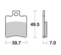 PASTIGLIE FRENO SBS 143 CT MALAGUTI F10 JET LINE RST. E1 KAT. 50 1994 2005