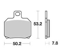 PASTIGLIE FRENO SBS 157 CT SUZUKI UH BURGMAN 150 2002 2006