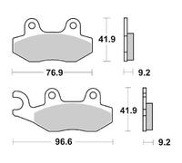 PASTIGLIE FRENO SBS 163 HF KYMCO LIKE 4T 50 2009 2015