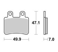 PASTIGLIE FRENO SBS 167 HF PEUGEOT SATELIS RS EX. PRE. E URBAN 4T-4V-IE 125