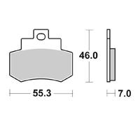 PASTIGLIE FRENO SBS 172 CT KYMCO GRAND DINK 250 2001 2006