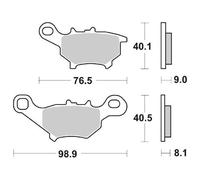 PASTIGLIE FRENO SBS 206 HF YAMAHA CV JOG A R 50 2003 2008