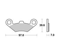 Sbs Hi-tech 219ms Sintered Brake Pads Oro